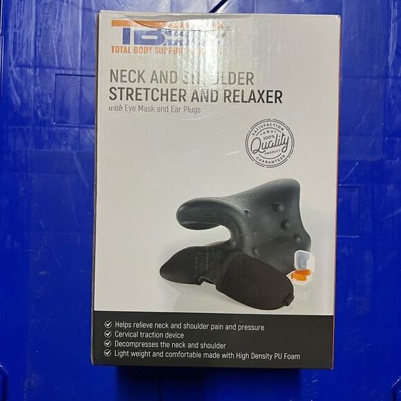 Neck Stretcher Relaxer Pillow for Shoulder Pain Relief Cervical Traction Device - Picture 1 of 4